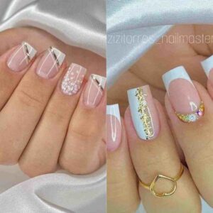 Nail design com fibras de vidro